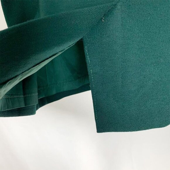 VINTAGE Pendleton Forest Green Wool Lined Pencil Skirt - Picture 4 of 5